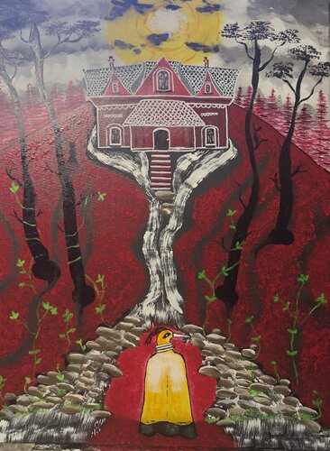 "Césped del matadero en el bosque de los carniceros" by Arturas Smalenskas, Painting for Sale on Singulart