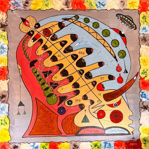 "Einstein de Nefertiti. Regeneración cromosómica" by Arturas Smalenskas, Painting for Sale on Singulart