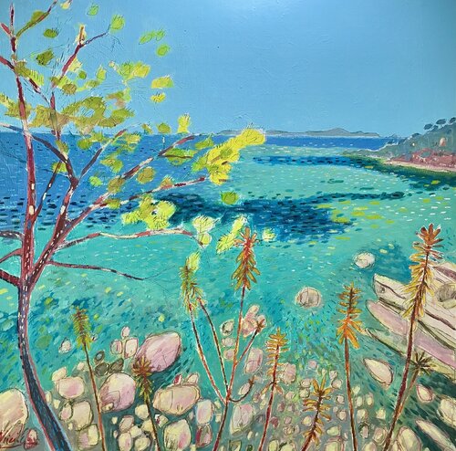 Spring in Yellow de Adrian Elgie, Pintura a la venta en Singulart