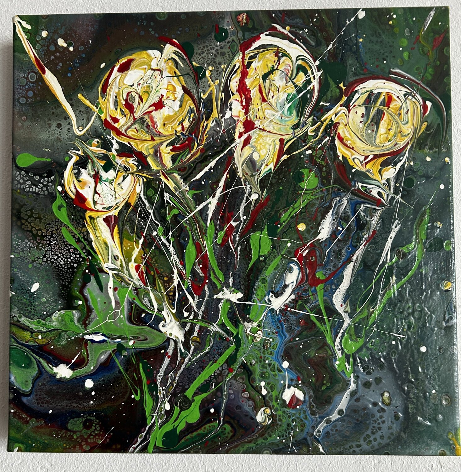 Abstrakte Rosenvariation Marlies Brinker