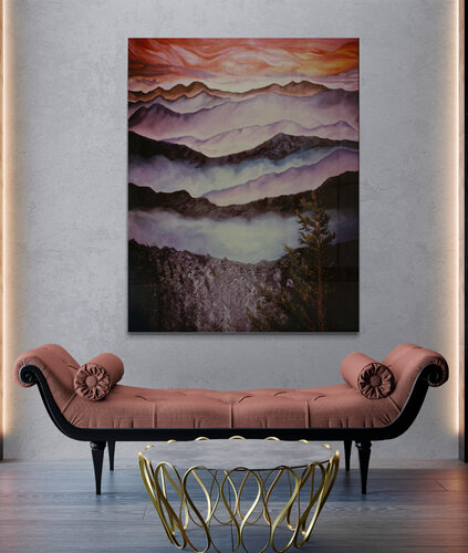 On the Way to Eagle Peak van Harriet Zabusky-Zand, Schilderij te koop op Singulart