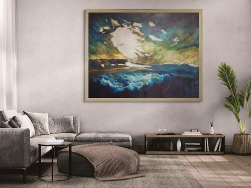 Night, Approaching Storm by Harriet Zabusky-Zand, Painting for Sale on Singulart