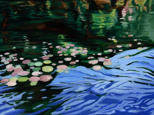 Water Lilies von Harriet Zabusky-Zand, Malerei kaufen auf Singulart