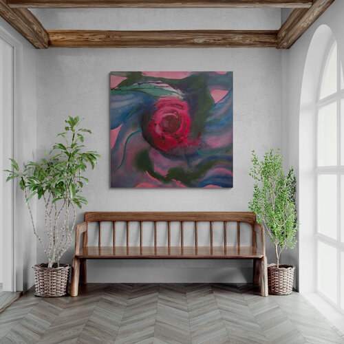 George's Rose van Harriet Zabusky-Zand, Schilderij te koop op Singulart