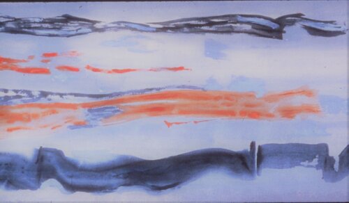 From the Wind - Blue Flutterings by Harriet Zabusky-Zand, Painting for Sale on Singulart