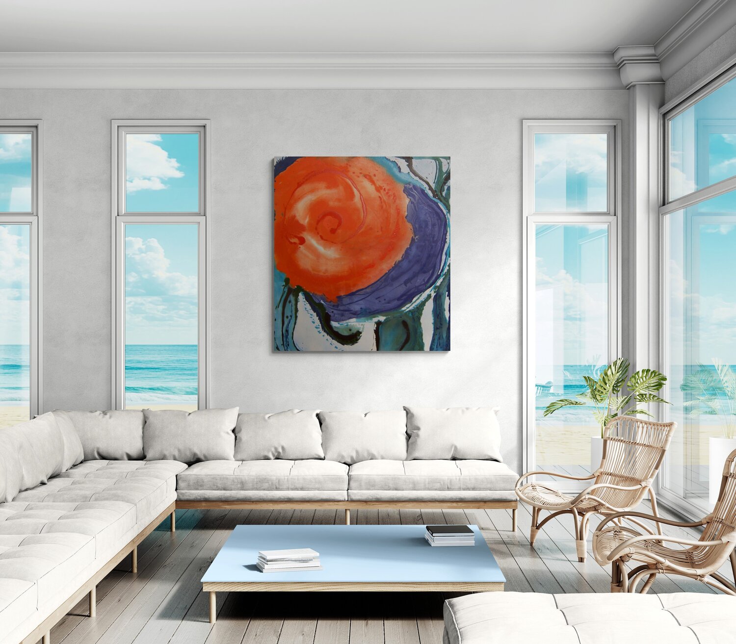 Whirling Orange Harriet Zabusky-Zand