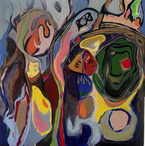 Bird Watching 2 by Hanna Bell, Painting for Sale on Singulart