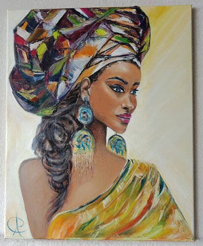 Africaine by Patricia Touzis, Painting for Sale on Singulart