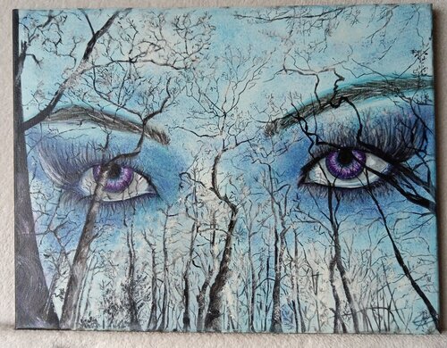Regard by Patricia Touzis, Painting for Sale on Singulart