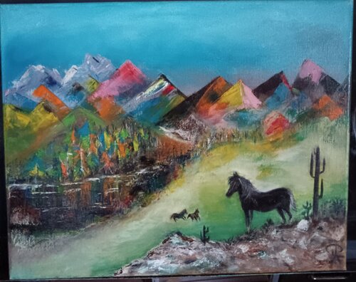 Liberté sauvage by Patricia Touzis, Painting for Sale on Singulart