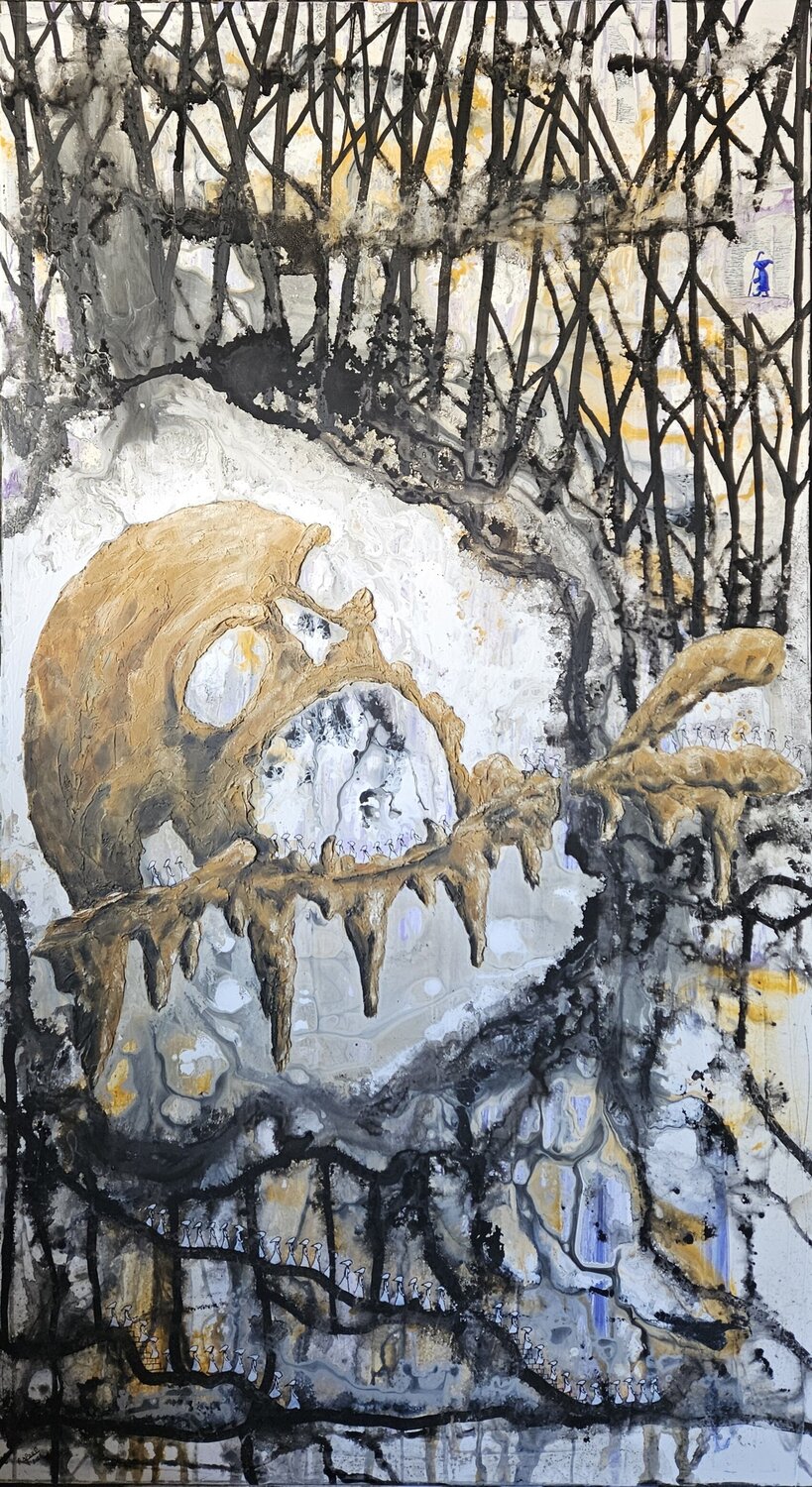 Palto's cave (La caverne de Platon) Rafael de Tours - Bichon Peinture originale à vendre