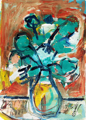 FLORES AZULES von Jose Luis Benitez Segura, Werk auf Papier kaufen auf Singulart