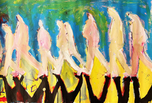 ANDANDO I by Jose Luis Benitez Segura, Painting for Sale on Singulart