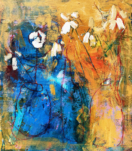 FLORES BLANCAS by Jose Luis Benitez Segura, Work on Paper for Sale on Singulart