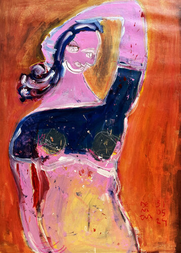RETRATO DE MUJER II van Jose Luis Benitez Segura, Schilderij te koop op Singulart