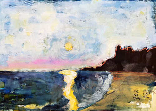 CASTILLO DE TAMARIT (TARRAGONA) by Jose Luis Benitez Segura, Work on Paper for Sale on Singulart