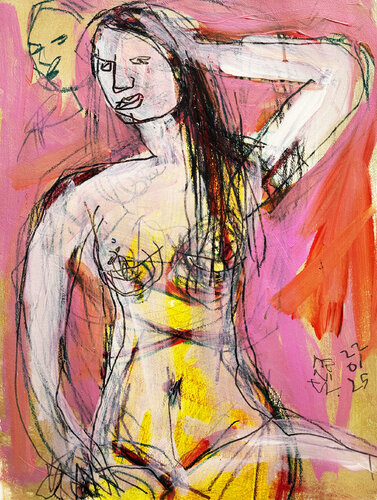 RETRATO DE MUJER di Jose Luis Benitez Segura, Opera su carta in vendita su Singulart