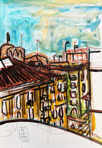 DESDE MI TERRAZA von Jose Luis Benitez Segura, Werk auf Papier kaufen auf Singulart