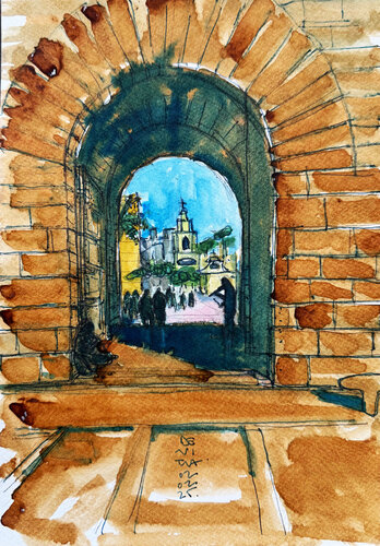 LAS TORRES DE SERRANO, VALENCIA di Jose Luis Benitez Segura, Pittura in vendita su Singulart