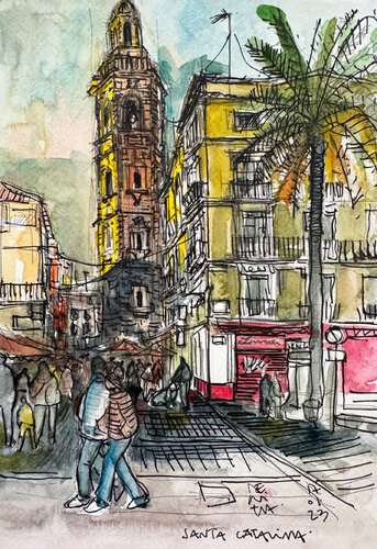 TORRE DE SANTA CATALINA de Jose Luis Benitez Segura, Pintura a la venta en Singulart