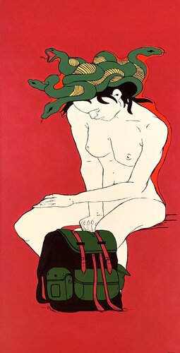 Medusa contemporanea - Nudo femminile contemporaneo de Samanta Dolcetto, Pintura a la venta en Singulart