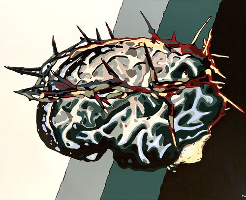 La Mente ferita - Salute mentale e la consapevolezza psicologica von Samanta Dolcetto, Malerei kaufen auf Singulart