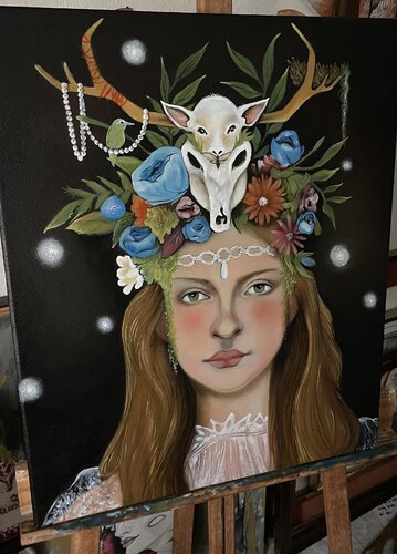 El cordero de Dios van SamaraHoad Hoad, Schilderij te koop op Singulart