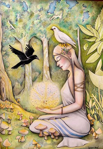 Meditación by SamaraHoad Hoad, Drawing for Sale on Singulart