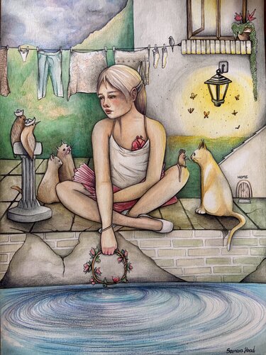 Telepatía by SamaraHoad Hoad, Drawing for Sale on Singulart