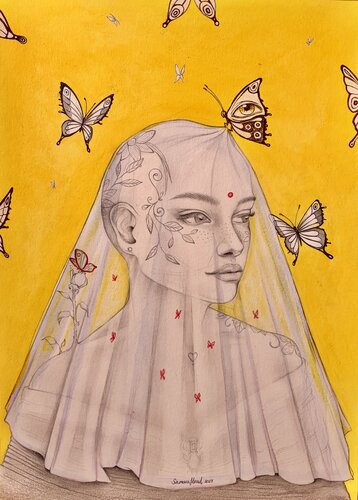 El velo by SamaraHoad Hoad, Work on Paper for Sale on Singulart