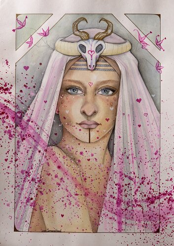 Pink by SamaraHoad Hoad, Work on Paper for Sale on Singulart