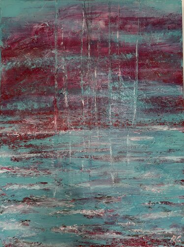 Paysage tourmenté par Rassa Cornubert-Urbonaite, Peinture en vente sur Singulart