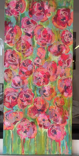 Roses par Rassa Cornubert-Urbonaite, Peinture en vente sur Singulart