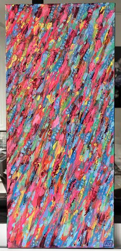 Lightening stream par Rassa Cornubert-Urbonaite, Peinture en vente sur Singulart