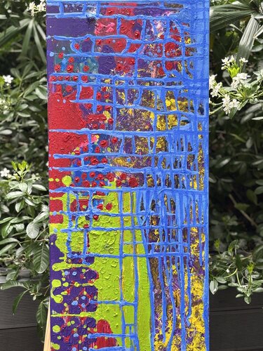 Lightening stream by Rassa Cornubert-Urbonaite, Painting for Sale on Singulart