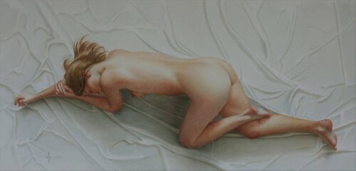 The freshness of silk von Watercolor artist Arunas Vilkevicius, Malerei kaufen auf Singulart