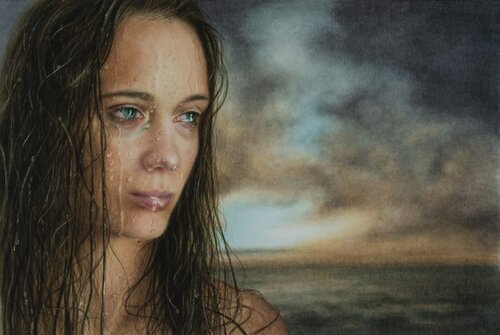 Catherine di Watercolor artist Arunas Vilkevicius, Pittura in vendita su Singulart