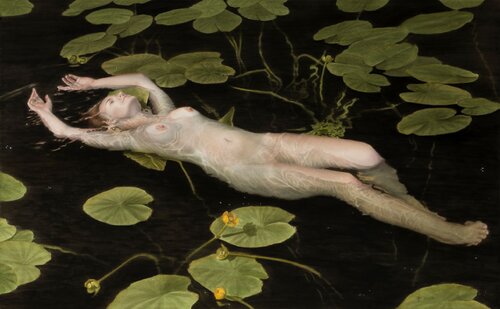 Where Water Dreams par Watercolor artist Arunas Vilkevicius, Œuvre sur papier en vente sur Singulart