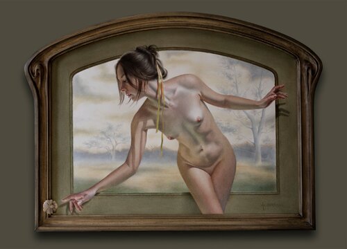 Crossing the Silence par Watercolor artist Arunas Vilkevicius, Peinture en vente sur Singulart