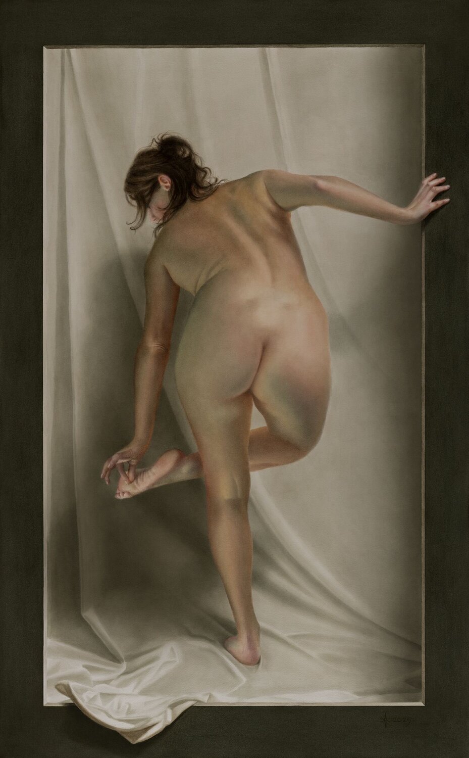 Graceful Touch Watercolor artist Arunas Vilkevicius Originalgemälde zu verkaufen