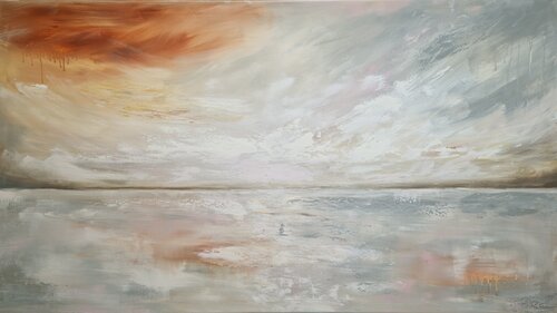 abstract seascape- be still- von Irina Morisch, Malerei kaufen auf Singulart