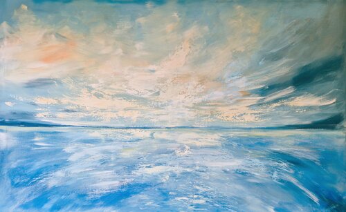 magical sea- abstract seascape- par Irina Morisch, Peinture en vente sur Singulart