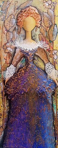 Menina en jardin di Jumore Juan Molina Reolid, Pittura in vendita su Singulart