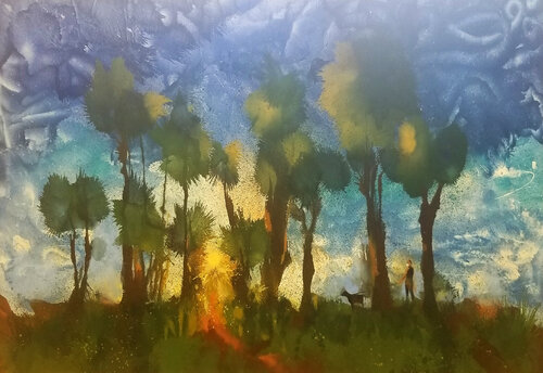 I Can't Breathe van Mekbib Gebertsadik, Schilderij te koop op Singulart