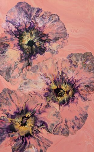 Blooming in Pink de Mary Gazea, Pintura a la venta en Singulart