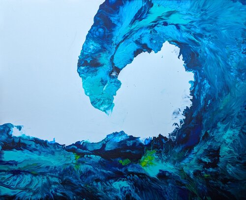 The Big Wave de Mary Gazea, Pintura a la venta en Singulart