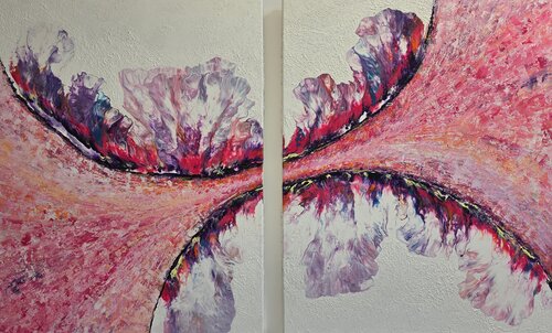 Two Worlds Combined (Diptychon) by Mary Gazea, Painting for Sale on Singulart