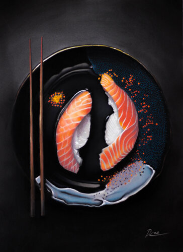 Salmon by André Rios, 소묘 for Sale on Singulart