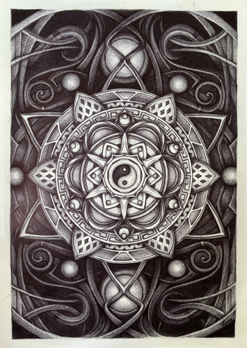 Equilibrium van Daniel Zwimpfer, Werk op papier te koop op Singulart