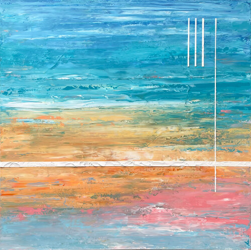Sky-Code par Isabel DelTell, Peinture en vente sur Singulart